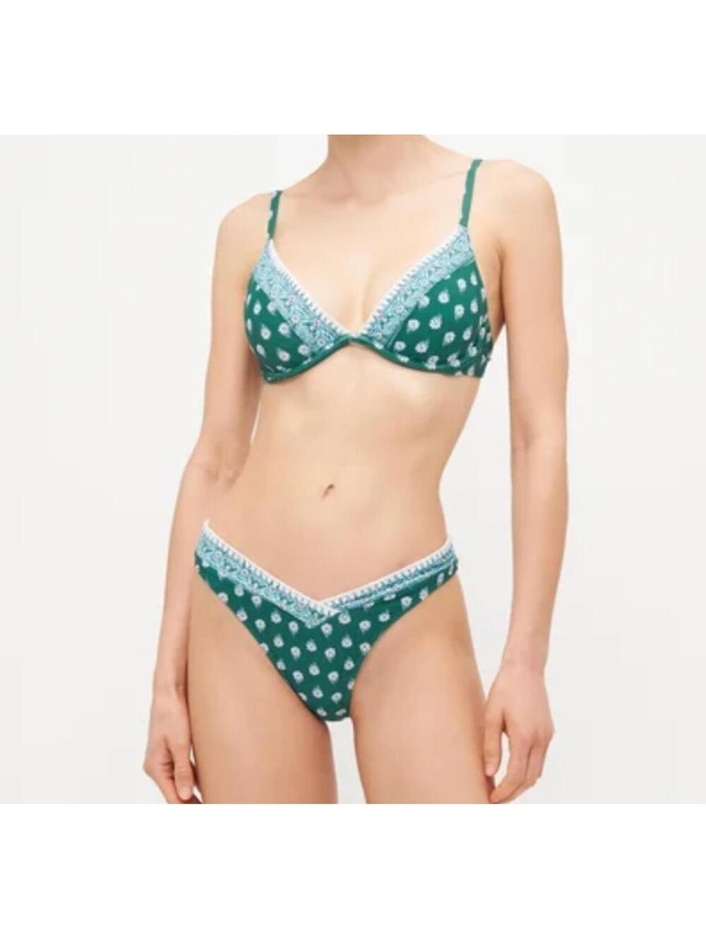 Hollister Green Floral Bikini